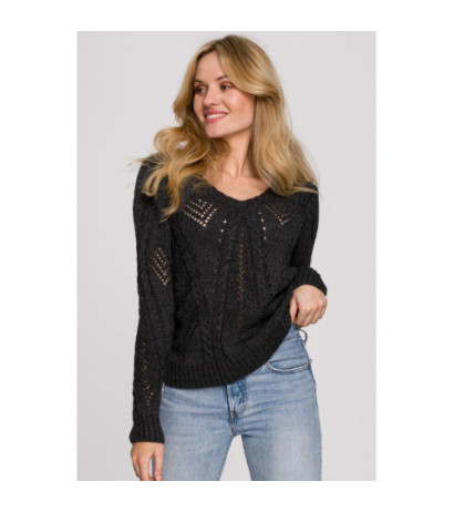 K106 Openwork short sweater...