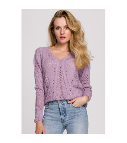 K106 Openwork short sweater...