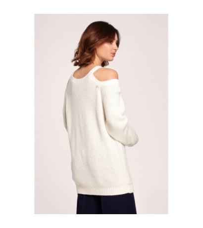 BK069 Sweater with arm cutouts - ecru