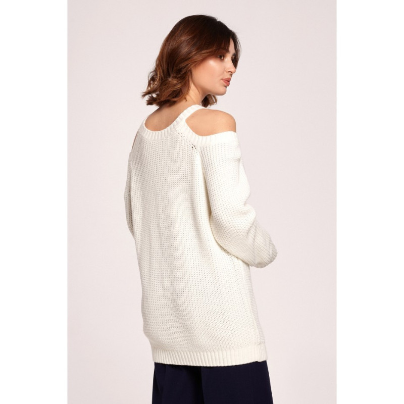 BK069 Sweater with arm cutouts - ecru