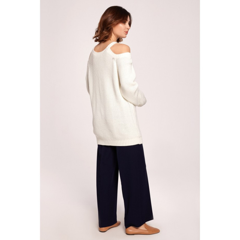 BK069 Sweater with arm cutouts - ecru