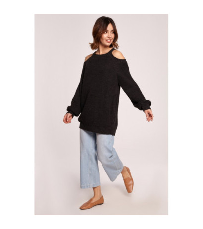 BK069 Sweater with arm cutouts - graphite