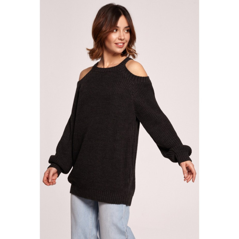 BK069 Sweater with arm cutouts - graphite