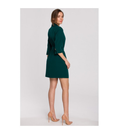 S254 Jacket dress with belt - green