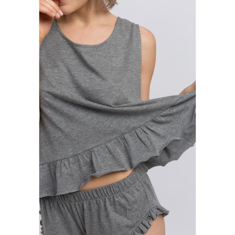 LA052 Cotton sleep shirt - gray