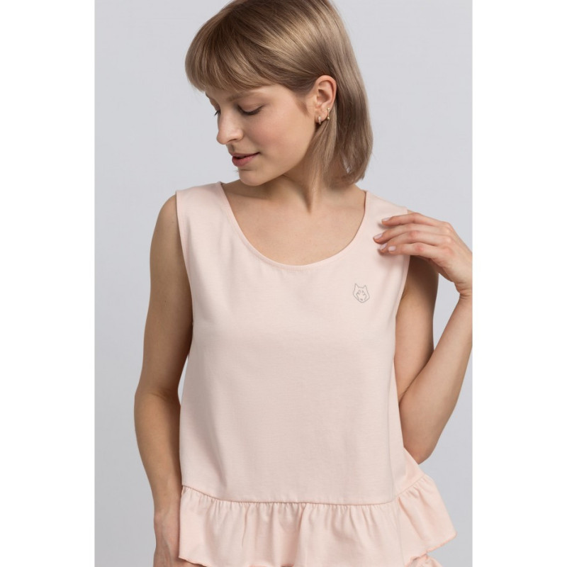 LA052 Cotton sleep shirt - peach