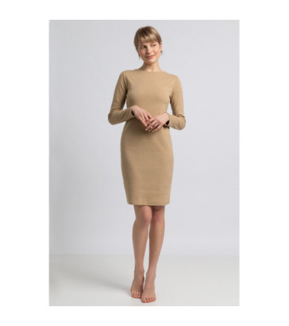 LA060 Dress with cutout on back - cappuccino