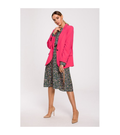 M602 Lined button-up jacket - pink