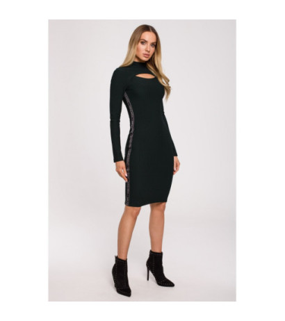 M606 Midi dress with teardrop - green