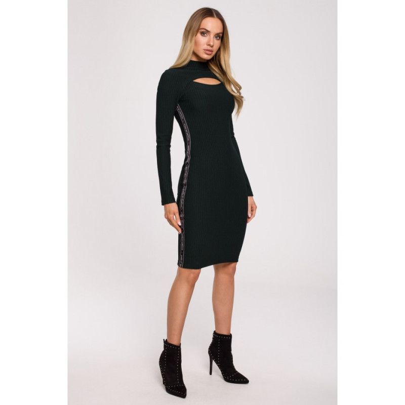 M606 Midi dress with teardrop - green