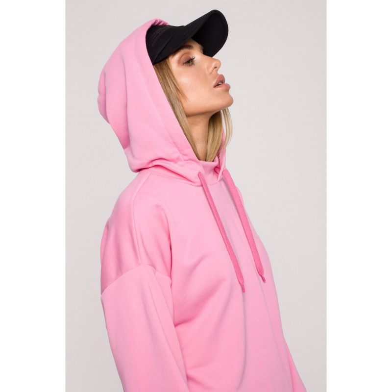 M615 Turtleneck and hooded dress - pink