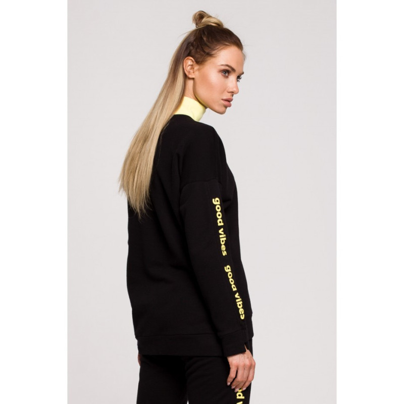 M620 GOOD VIBES logo sweatshirt - black