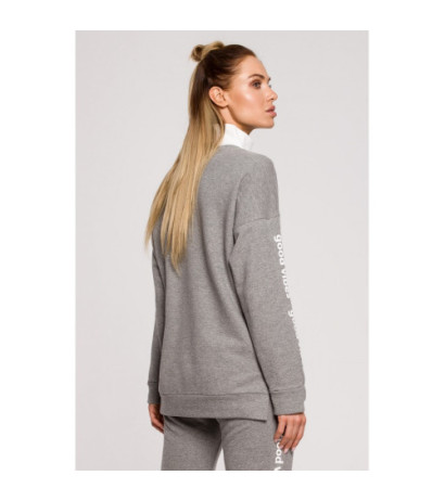 M620 GOOD VIBES logo sweatshirt - gray