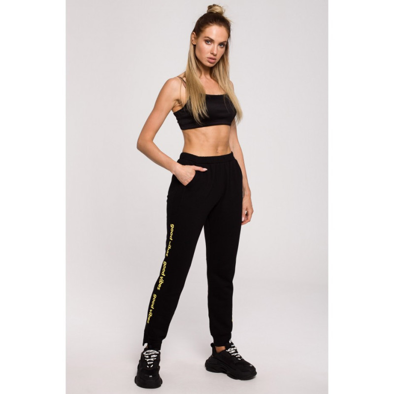 M621 GOOD VIBES logo pants - black