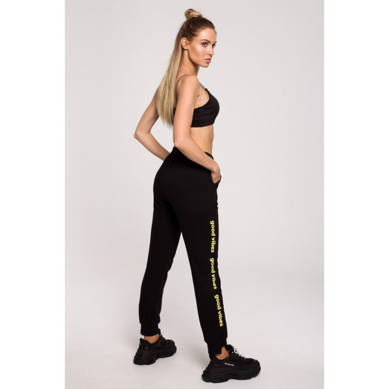 M621 GOOD VIBES logo pants - black