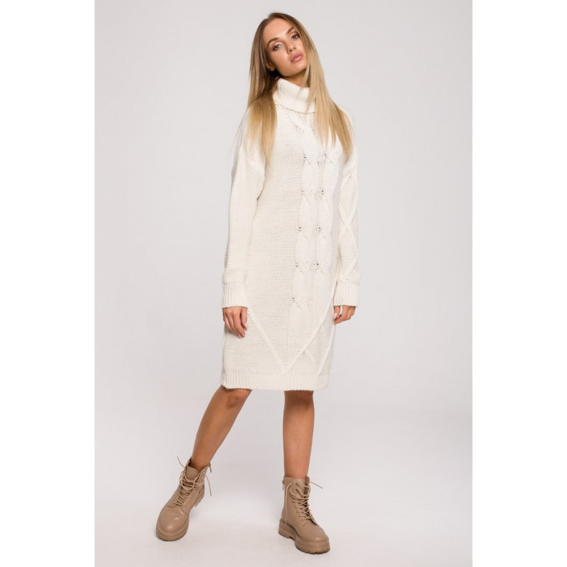 M634 Sweater turtleneck dress - beige