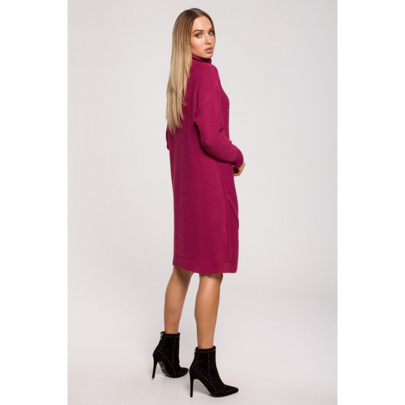 M634 Sweater turtleneck dress - pink