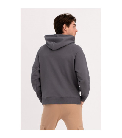 B198 UNISEX kangaroo hoodie - anthracite