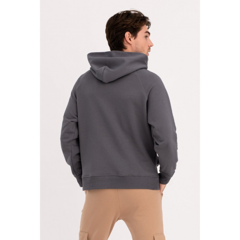 B198 UNISEX kangaroo hoodie - anthracite