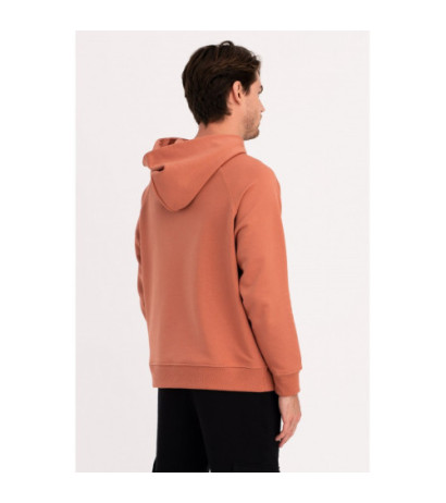 B198 UNISEX kangaroo hoodie - brick-red