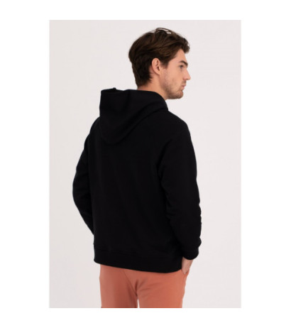 B198 UNISEX kangaroo hoodie - black