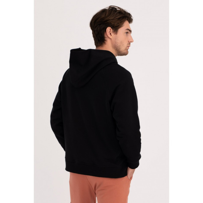 B198 UNISEX kangaroo hoodie - black