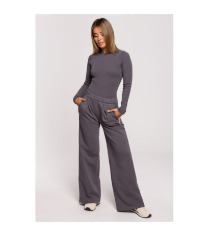 B200 Sweatpants with wide legs - anthracite