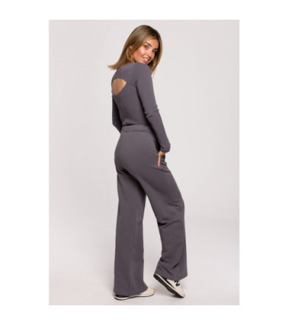 B200 Sweatpants with wide legs - anthracite