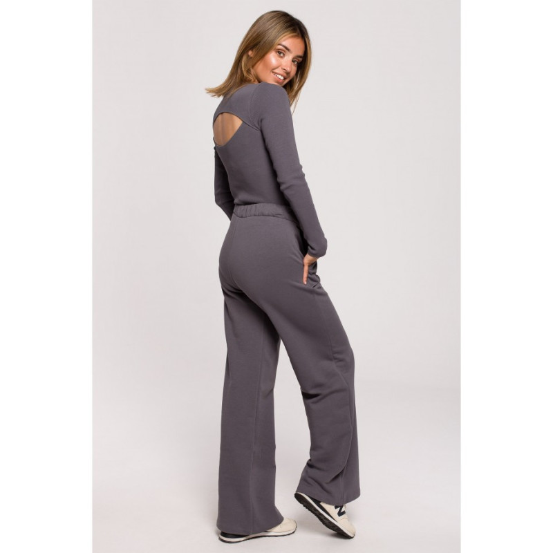 B200 Sweatpants with wide legs - anthracite