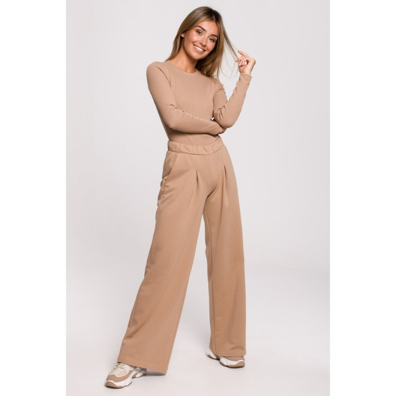 B200 Sweatpants with wide legs - walnut