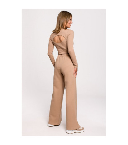 B200 Sweatpants with wide legs - walnut