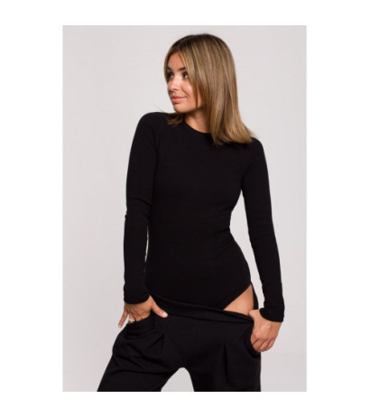 B209 Body with back slit - black