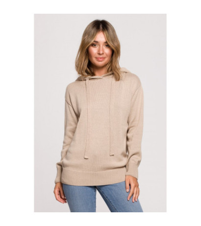 BK073 Hooded sweater - beige