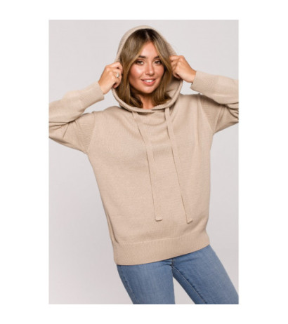 BK073 Hooded sweater - beige