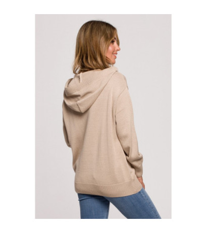 BK073 Hooded sweater - beige