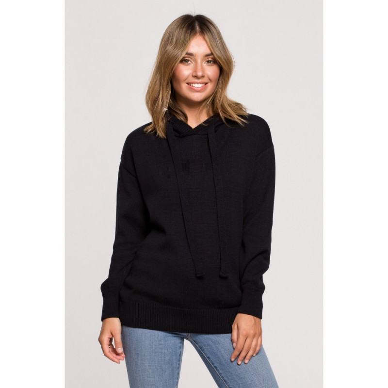 BK073 Hooded sweater - black