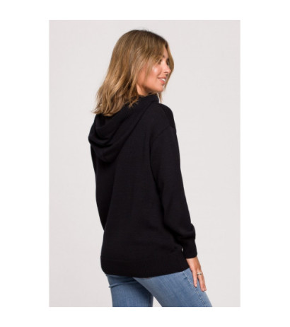 BK073 Hooded sweater - black