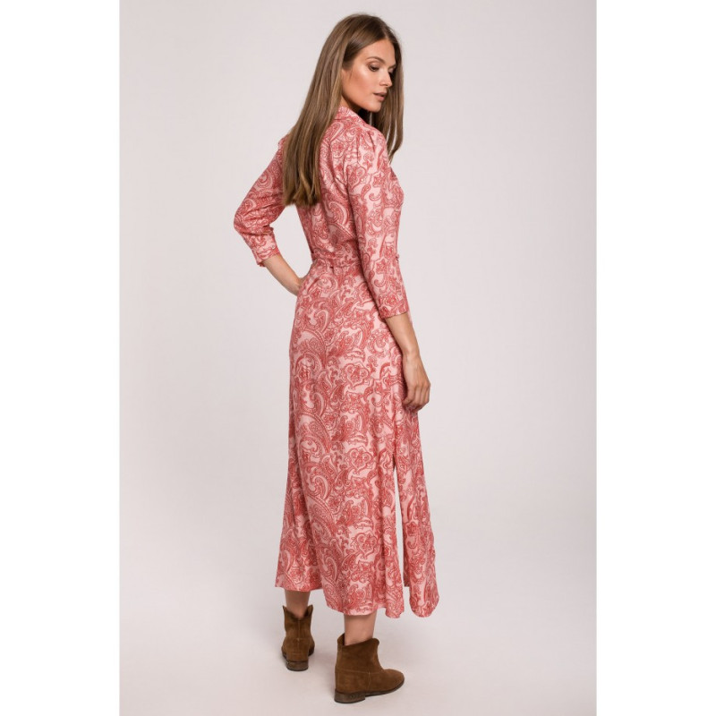 K117 Button-up maxi dress - model 3