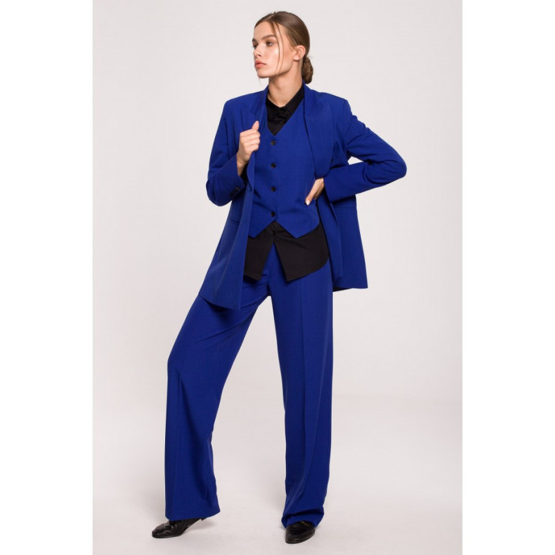 S281 Double-breasted jacket - cornflower blue