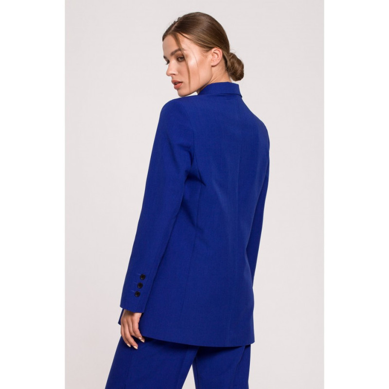 S281 Double-breasted jacket - cornflower blue