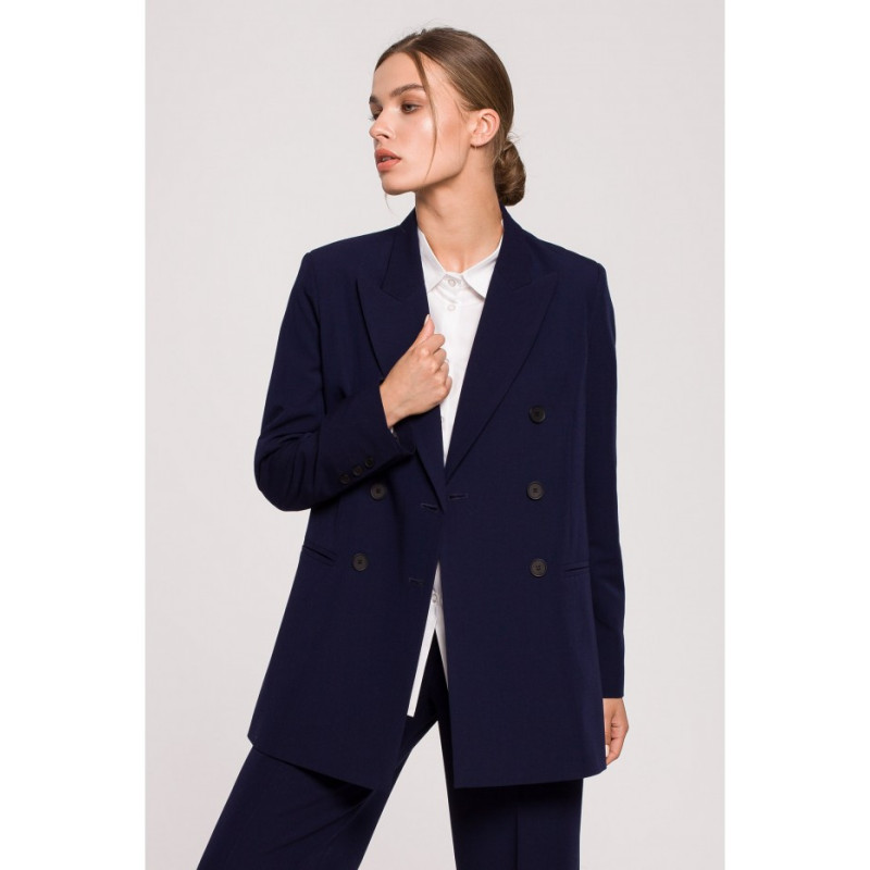 S281 Double-breasted jacket - navy blue