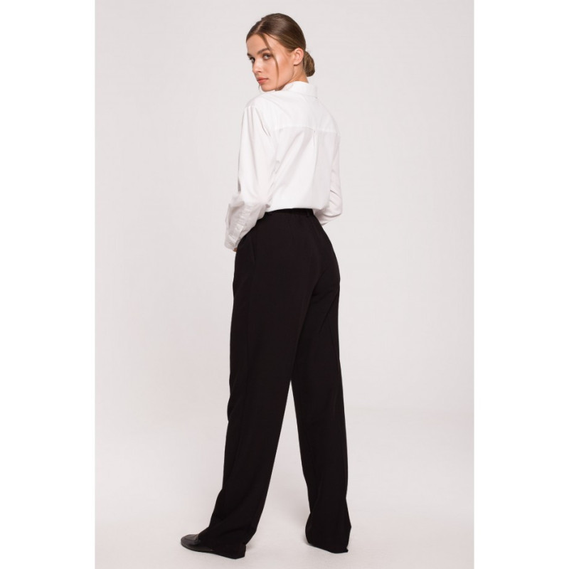 S283 Classic tailored pants - black