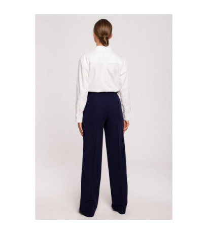 S283 Classic pants with edge - navy blue