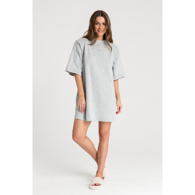 LA068 Cotton nightgown - ashen