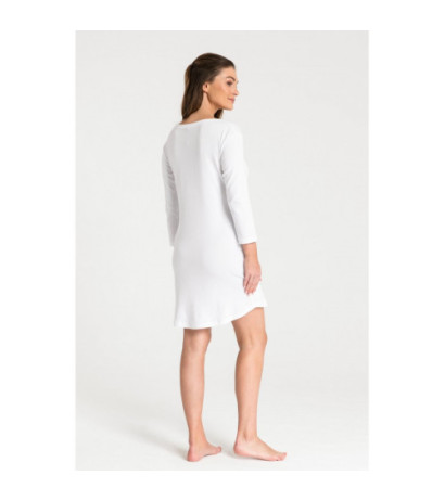 LA070 Button-up nightgown - white