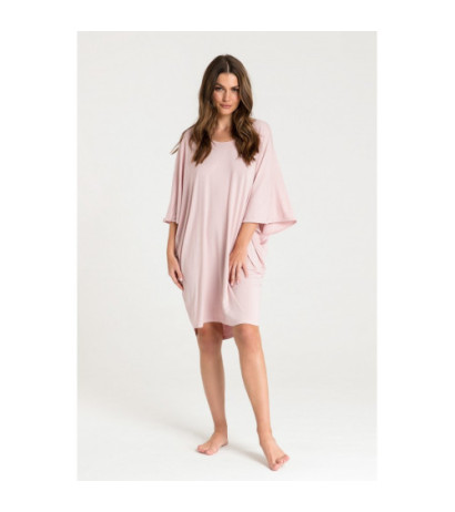 LA071 Nightgown with batwing sleeves - pink