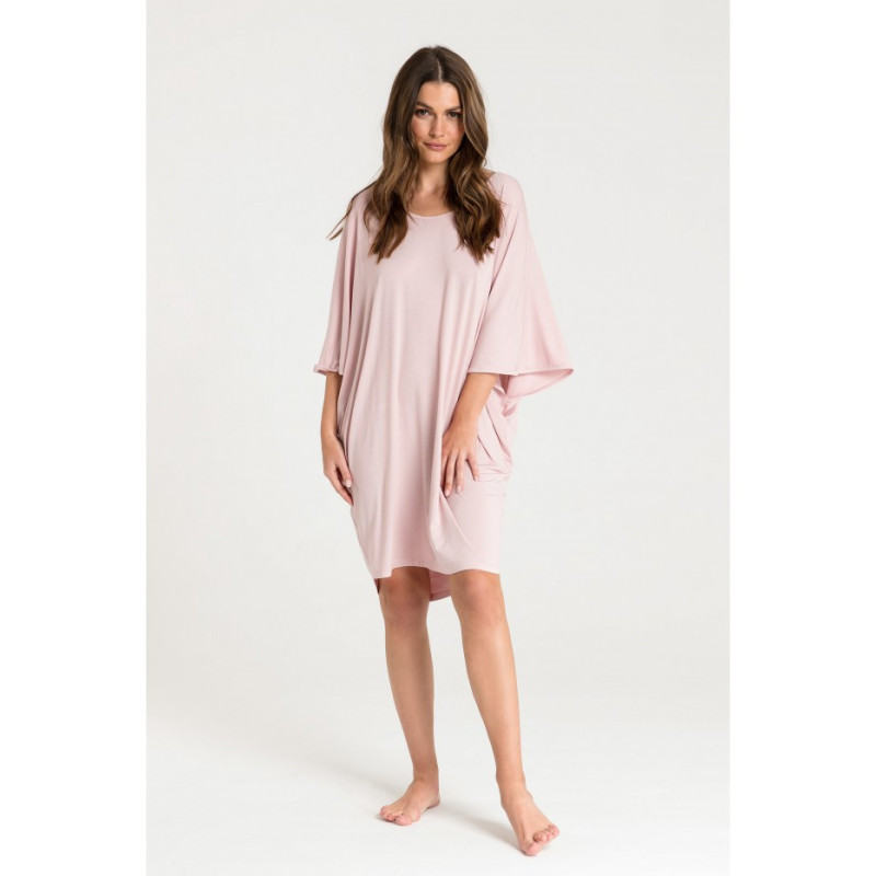 LA071 Nightgown with batwing sleeves - pink