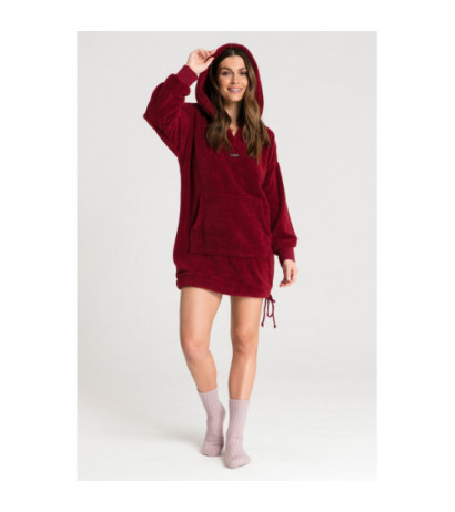 LA081 Plush oversize sweatshirt - maroon