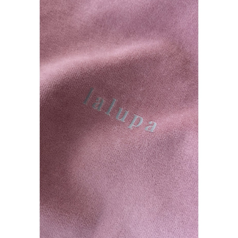 LA084 Velour sweatshirt with piping - dirty pink