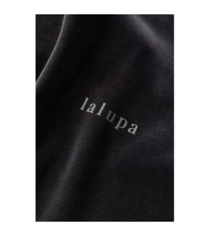 LA084 Velour sweatshirt with piping - graphite